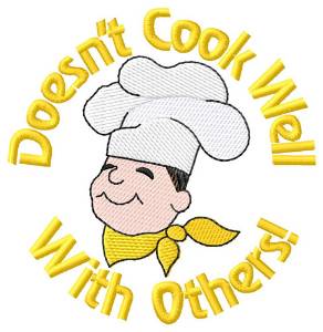 Picture of Doesnt Cook Well Machine Embroidery Design