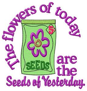 Picture of Yesterdays Seeds Machine Embroidery Design