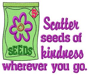 Picture of Scatter Kindness Machine Embroidery Design