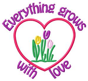 Picture of Grows With Love Machine Embroidery Design