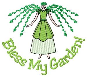 Picture of Bless My Garden Machine Embroidery Design