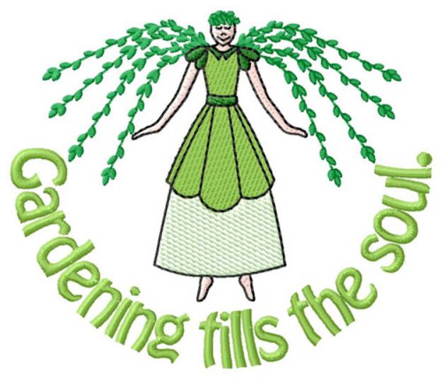 Picture of Gardening Tills The Soul Machine Embroidery Design