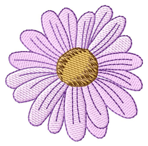 Daisy Machine Embroidery Design