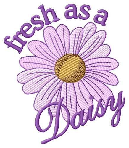 Fresh As A Daisy Machine Embroidery Design