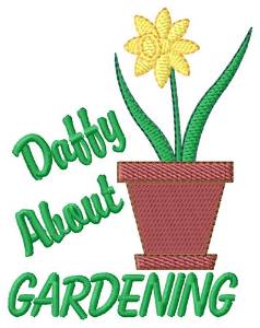 Picture of Daffy About Gardening Machine Embroidery Design