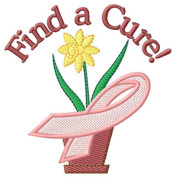 Picture of Find a Cure Machine Embroidery Design