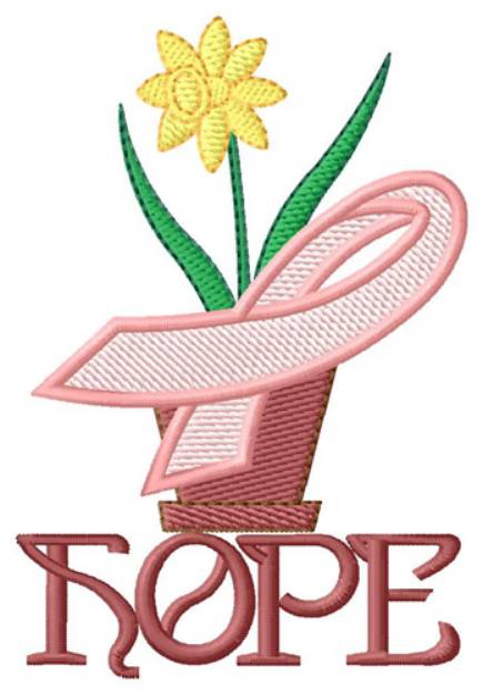 Picture of Hope Awareness Machine Embroidery Design