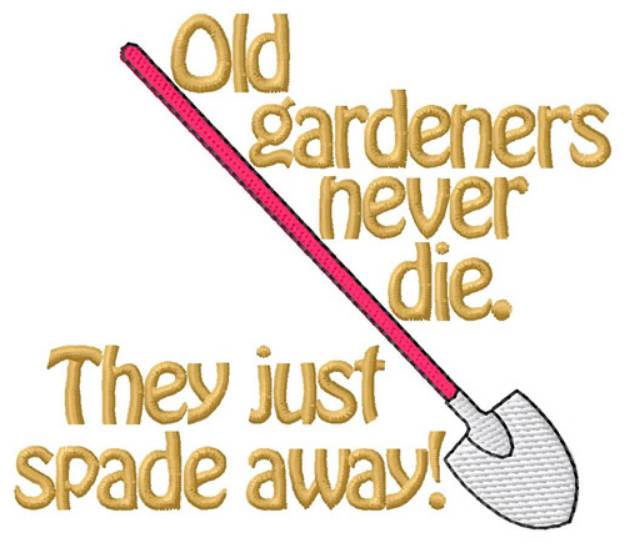 Picture of Gardeners Spade Away Machine Embroidery Design