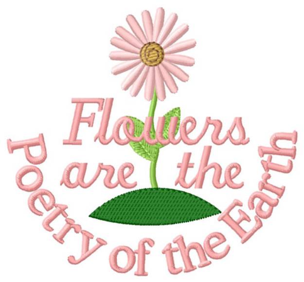 Picture of Flowers Are Poetry Machine Embroidery Design