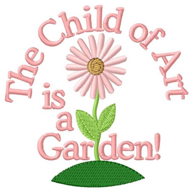 Picture of Art Is A Garden Machine Embroidery Design