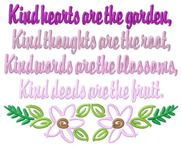 Picture of Kindness Machine Embroidery Design