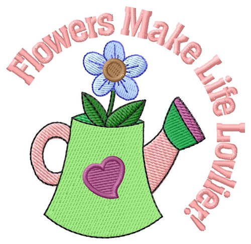 Flowers Are Lovlier Machine Embroidery Design