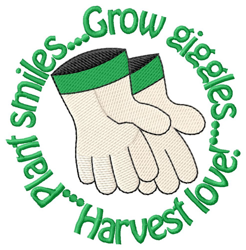 Gloves And Smiles Machine Embroidery Design