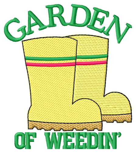 Garden Of Weedin Machine Embroidery Design