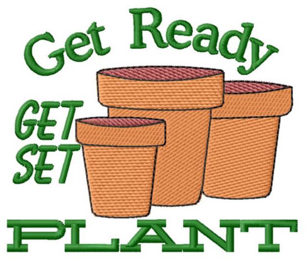 Picture of Get Ready To Plant Machine Embroidery Design
