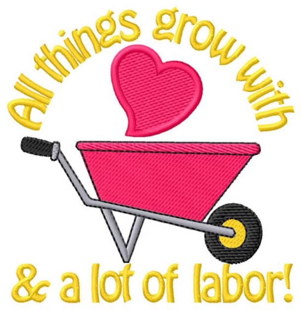 Picture of Things Grow With Love Machine Embroidery Design