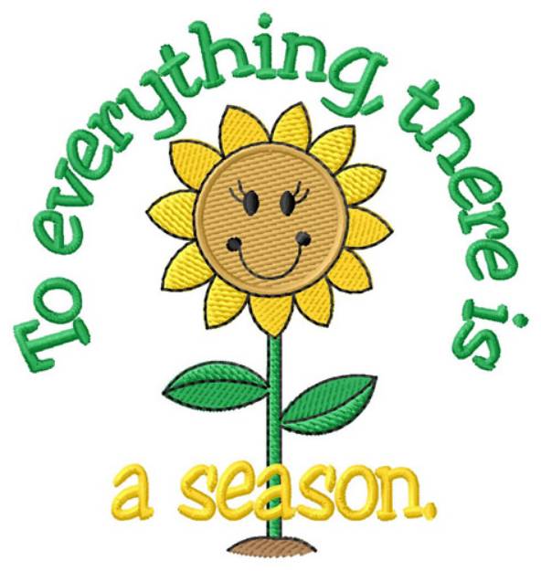 Picture of Everything Has A Season Machine Embroidery Design