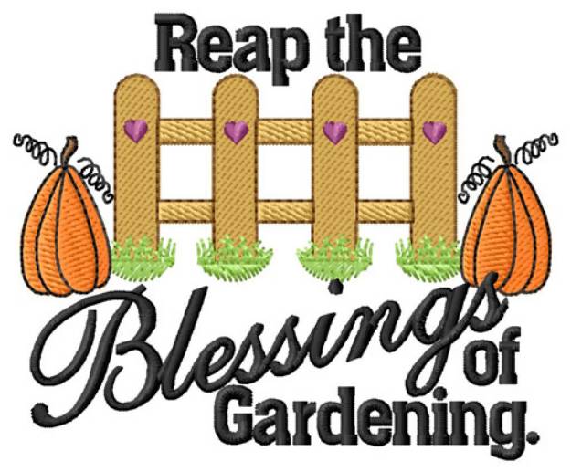 Picture of Reap Garden Blessings Machine Embroidery Design