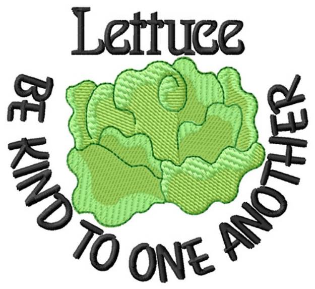 Picture of Lettuce Be Kind Machine Embroidery Design