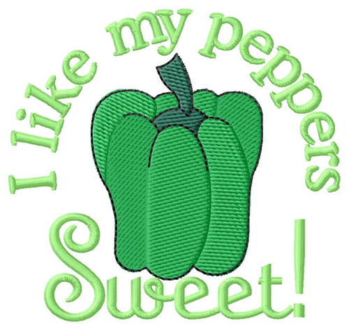 Sweet Pepper Machine Embroidery Design