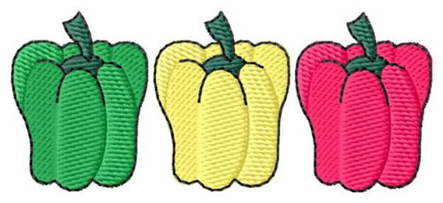 Picture of Three Peppers Machine Embroidery Design