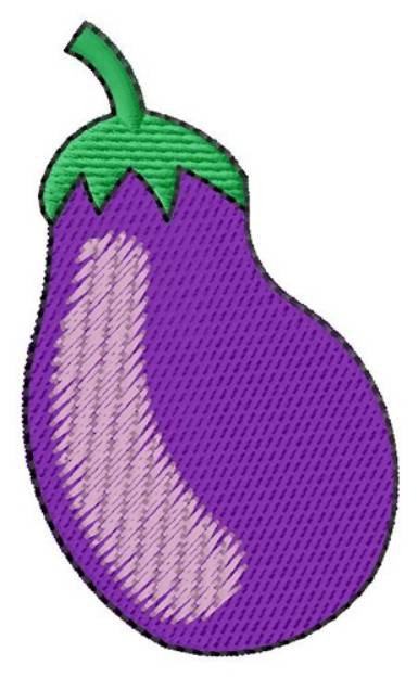 Picture of Eggplant Machine Embroidery Design