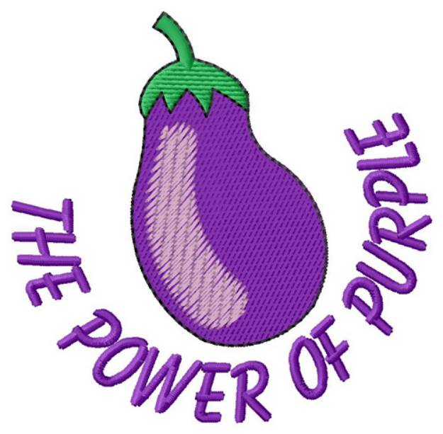 Picture of Purple Power Machine Embroidery Design