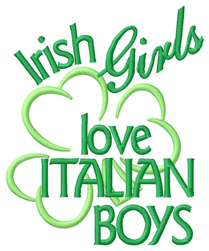 Irish Girls And Italian Boys Machine Embroidery Design