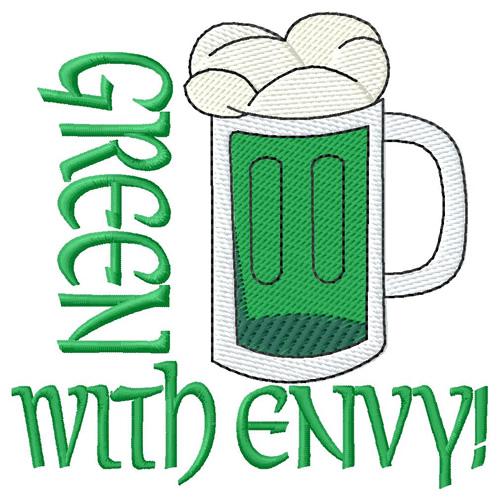 Green With Envy Machine Embroidery Design