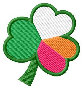 Picture of Shamrock Flag Machine Embroidery Design