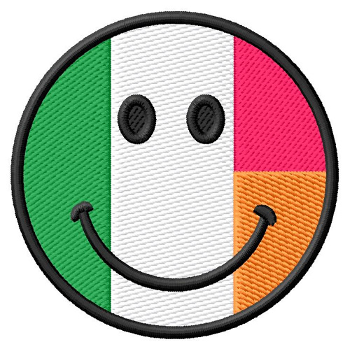 Irish Italian Smiley Machine Embroidery Design