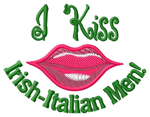 Irish Italian Men Machine Embroidery Design