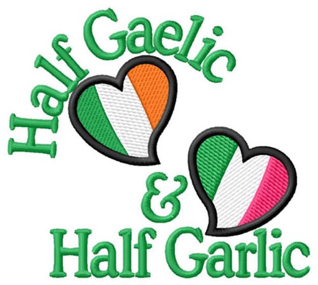 Picture of Half Gaelic Half Garlic Machine Embroidery Design