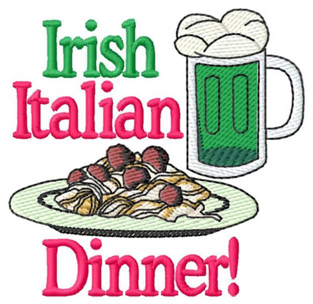Picture of Irish Italian Dinner Machine Embroidery Design