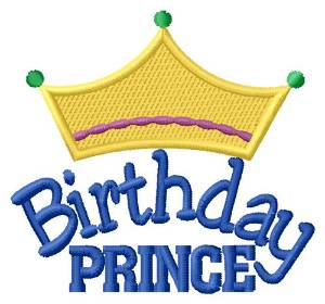 Picture of Birthday Prince Machine Embroidery Design