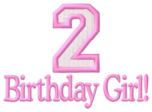Picture of Second Birthday Girl Machine Embroidery Design
