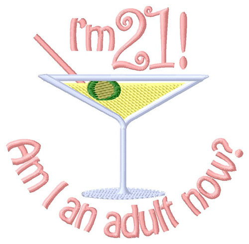 An Adult Now Machine Embroidery Design