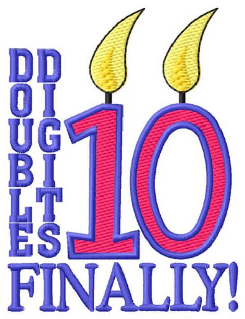 Picture of Double Digits Machine Embroidery Design
