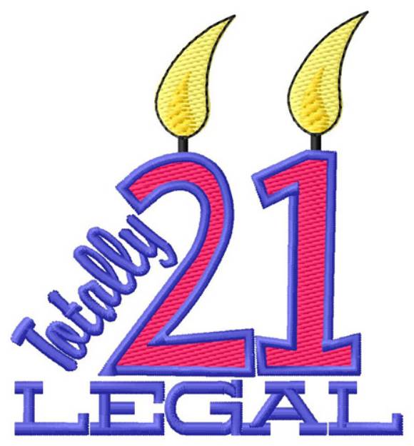Picture of Twenty One And Legal Machine Embroidery Design