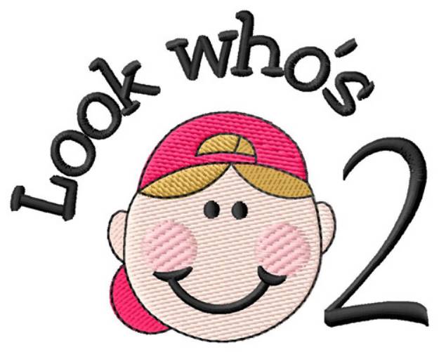 Picture of Look Whos Two Machine Embroidery Design
