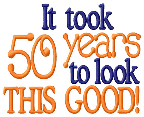 50 Years Machine Embroidery Design