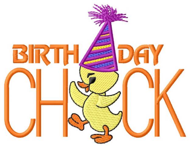 Picture of Birthday Chick Machine Embroidery Design