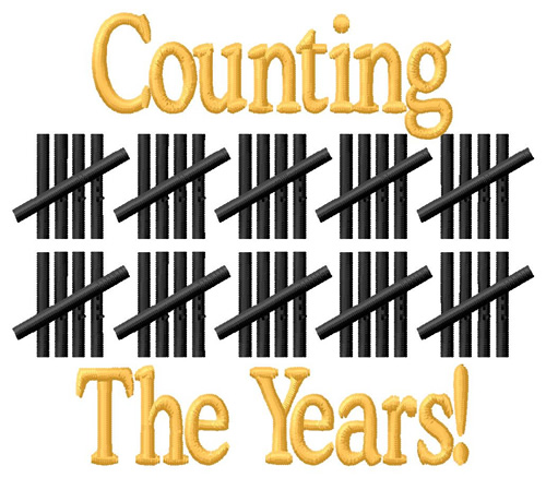 Counting The Years Machine Embroidery Design