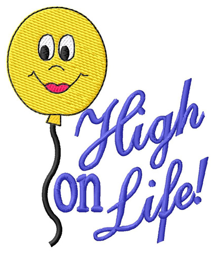 High On Life Machine Embroidery Design