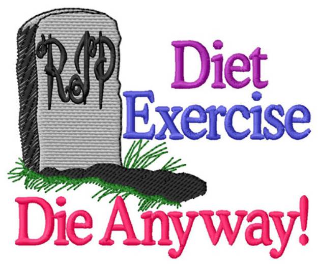 Picture of Diet Machine Embroidery Design