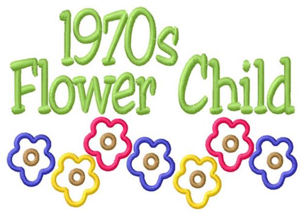 Picture of Flower Child Machine Embroidery Design