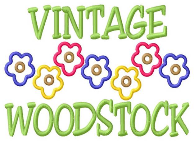 Picture of Vintage Woodstock Machine Embroidery Design