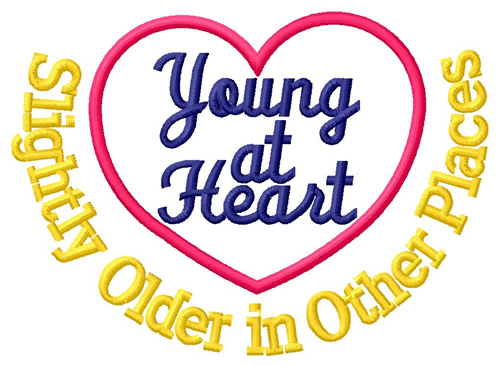 Young At Heart Machine Embroidery Design