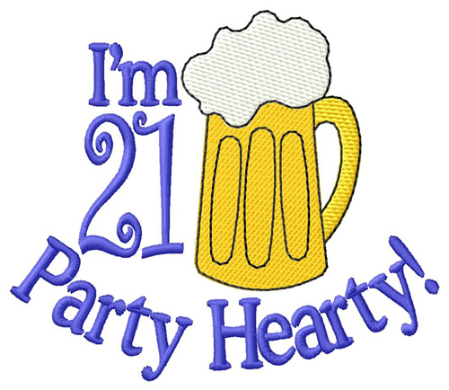 Party Hearty Machine Embroidery Design