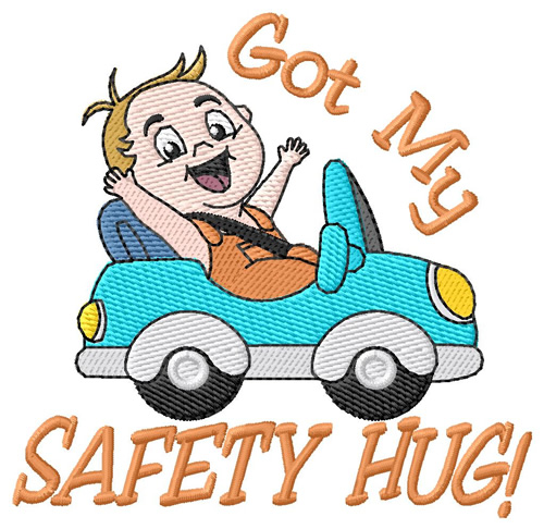 Safety Hug Machine Embroidery Design